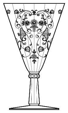 Minuet Yellow (Stem 6002, Yellow Bowl) Water Goblet
