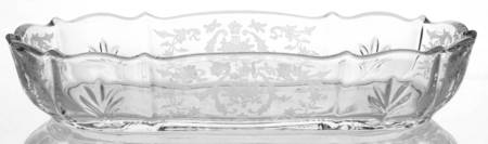 Navarre Clear 8" Pickle Dish (Baroque Shape)
