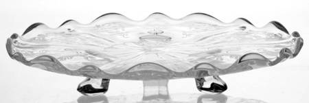 Navarre Clear Three Toed Tidbit (Baroque Shape)