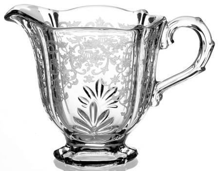 Navarre Clear Individual Footed Creamer (Baroque Shape)