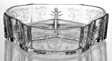 Navarre Clear Baroque 3 Part Candy Box No Lid