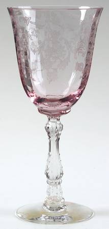 Navarre Pink Water Goblet