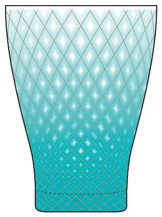 Needlepoint Teal Blue
