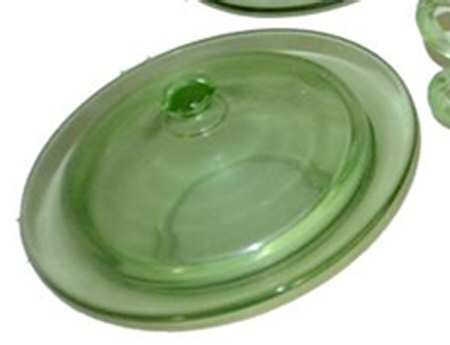 Pioneer Light Green Round Covered Butter