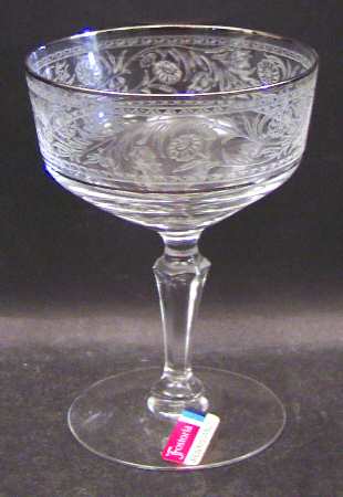 Renaissance (Stem 6111, Platinum Trim) Champagne/Tall Sherbet