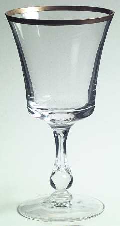 Richmond (Newer, Gold Trim, Stem 6097) Water Goblet