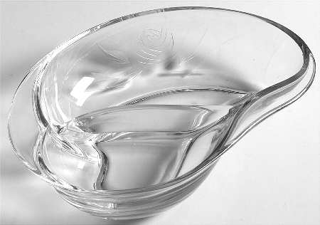 Rose 7" Crescent Shape 2 Part Relish