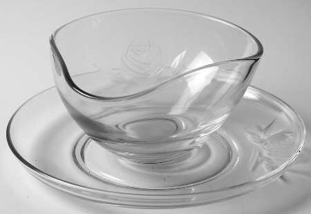 Rose Mayonnaise Bowl and Underplate
