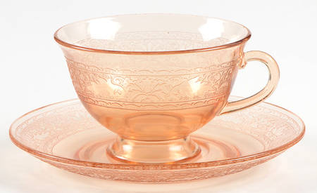 Royal Amber Cup and Saucer Set
