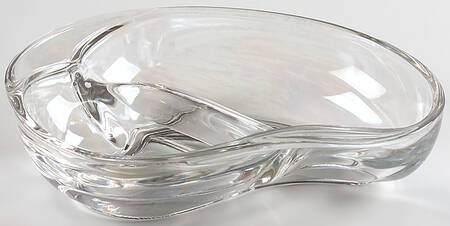 Shell Pearl 7" Crescent Shape 2 Part Relish
