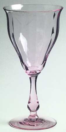FRY1-5-PINK (STRAIGHT OPTIC) Water Goblet