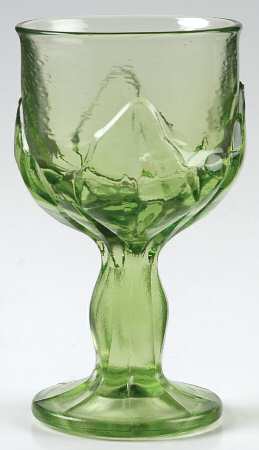 Cabaret Green Water Goblet