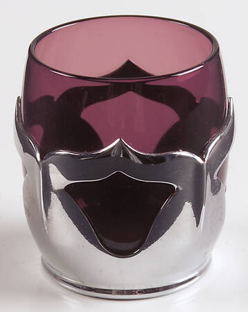 Farber Crystal (Chrome) Amethyst Shot Glass