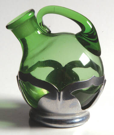 Farber Crystal (Chrome) Handled Cruet No Stopper