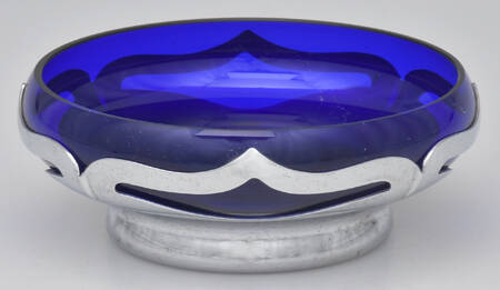 Farber Crystal (Chrome) Candy Dish No Lid