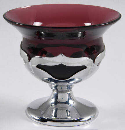 Farber Crystal (Chrome) Amethyst Low Sherbet
