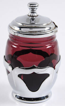 Farber Crystal (Chrome) Mustard & Lid