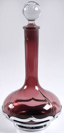 Farber Crystal (Chrome) Decanter & Stopper