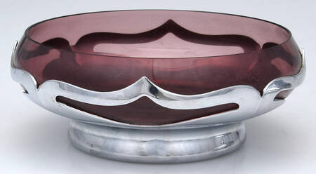 Farber Crystal (Chrome) Candy Dish No Lid
