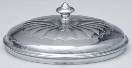 Farber Crystal (Chrome) Lid for Candy Dish