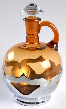 Farber Crystal (Chrome) Decanter & Stopper