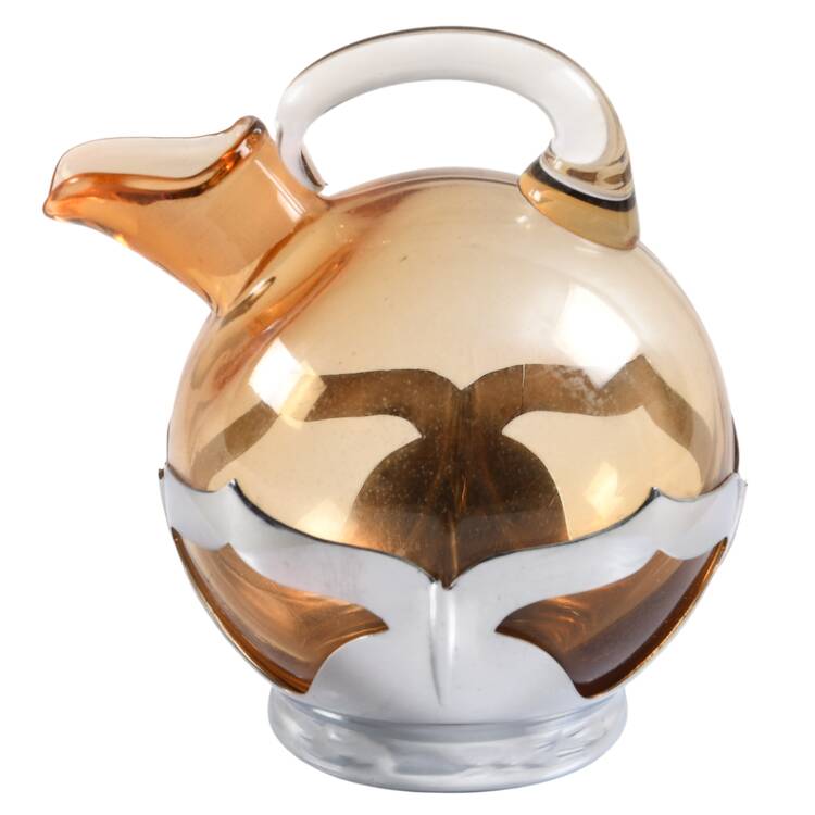 Farber Crystal (Chrome) Handled Cruet No Stopper