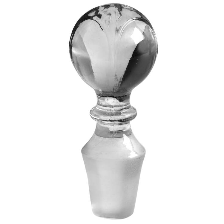 Farber Crystal (Chrome) Stopper for Decanter