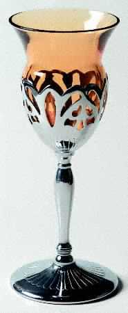 Farber Crystal (Chrome) Amber Liquor Cocktail