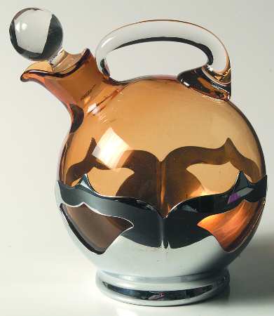 Farber Crystal (Chrome) Decanter & Stopper