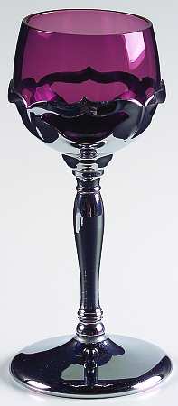 Farber Crystal (Chrome) Amethyst Liquor Cocktail