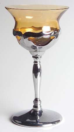 Farber Crystal (Chrome) Amber Liquor Cocktail