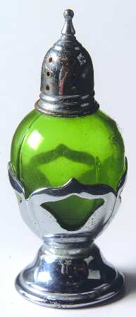 Farber Crystal (Chrome) 5712 Green Shaker with Lid
