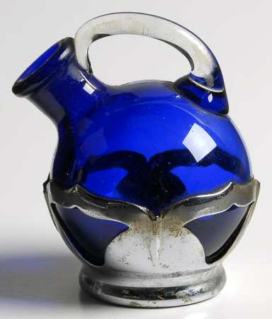 Farber Crystal (Chrome) Handled Cruet No Stopper
