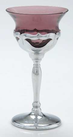 Farber Crystal (Chrome) Amethyst Liquor Cocktail