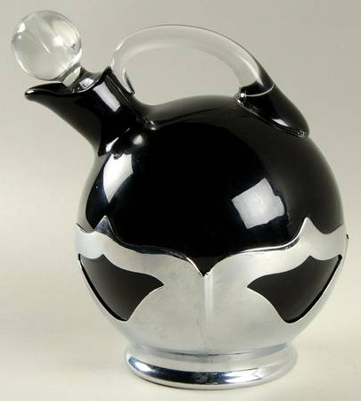 Farber Crystal (Chrome) Handled Cruet & Stopper