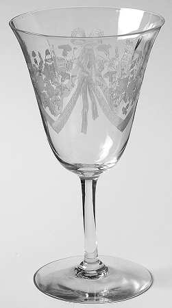 Morning Glory Water Goblet