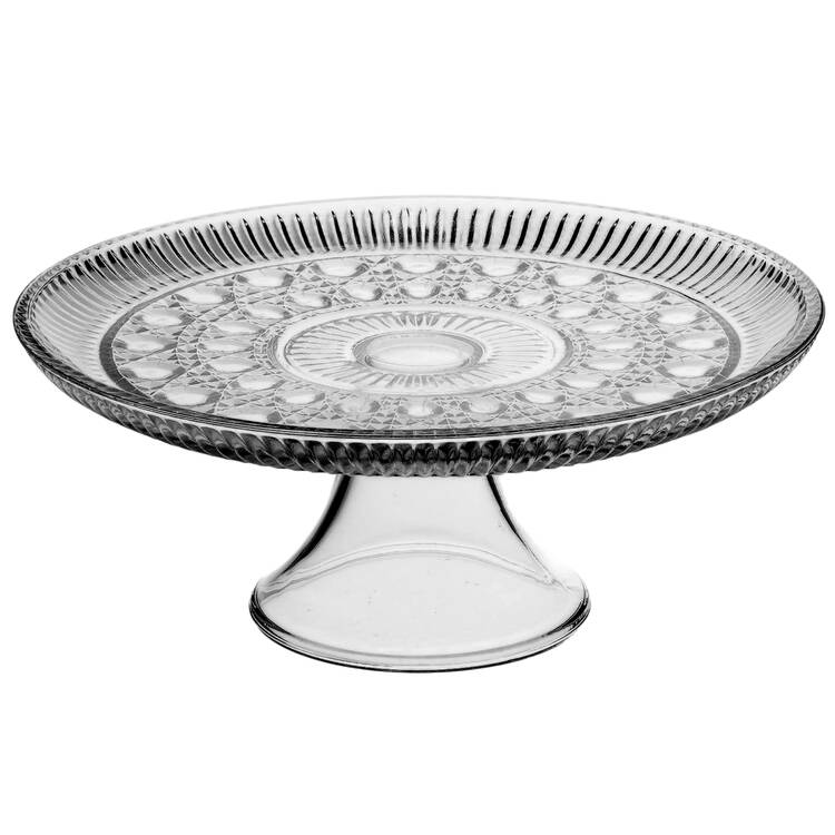 Windsor Clear Cake Plate No Dome