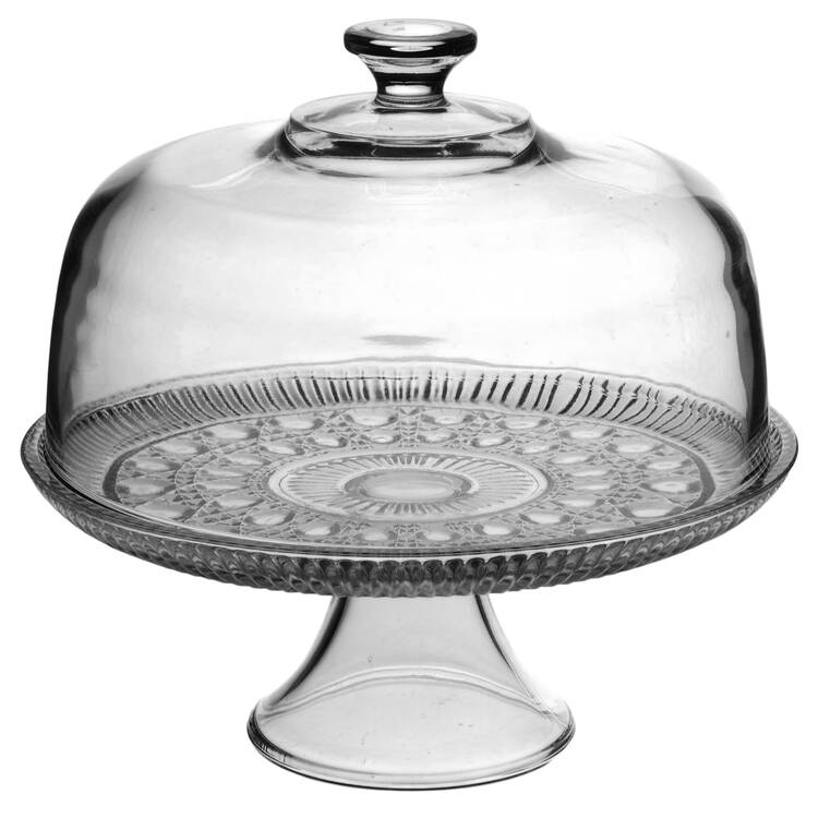 Windsor Clear Cake Plate with Glass Dome