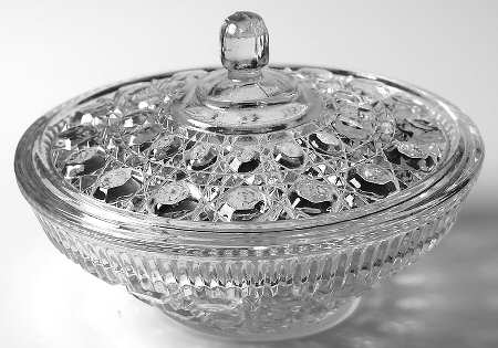 Windsor Clear Candy Dish & Lid