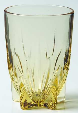 Star Amber Flat Juice Glass