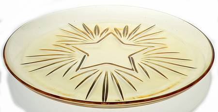 Star Amber Service Plate