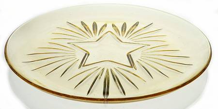 Star Amber Dinner Plate