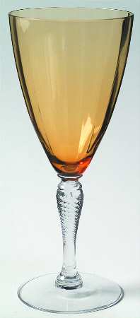 FRY10 Amber Water Goblet