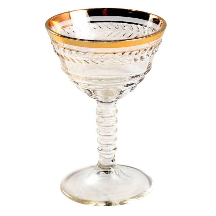 145R-Gold Trim Oyster or Fruit Cocktail