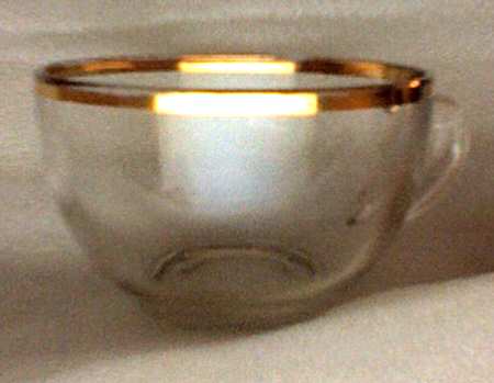 145R-Gold Trim Cup Only