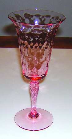 7542 Pink (All Pink) Water Goblet