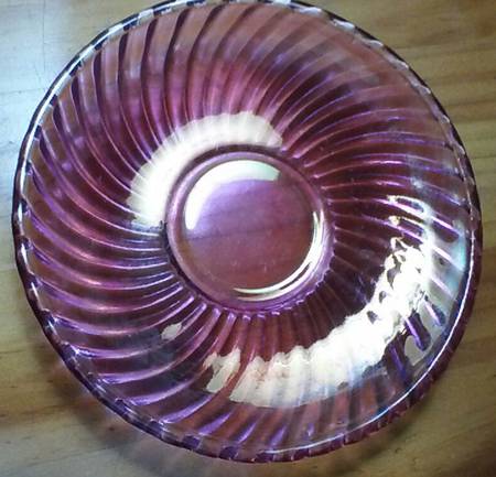 Diana Ruby Flashed Saucer for Demitasse Cuo & Saucer Set