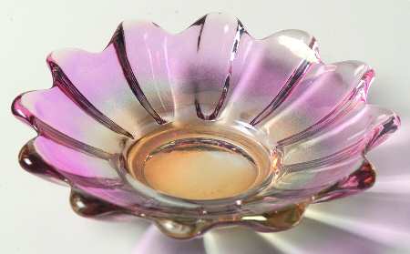 Celestial Gem-Tone (Marigold Purple Iridescent) by Federal Glass 