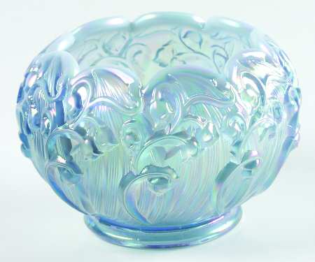Lily of the Valley Misty Blue Satin (Iridescent) by Fenton