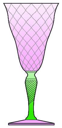 7541 Pink Green (Green Stem)